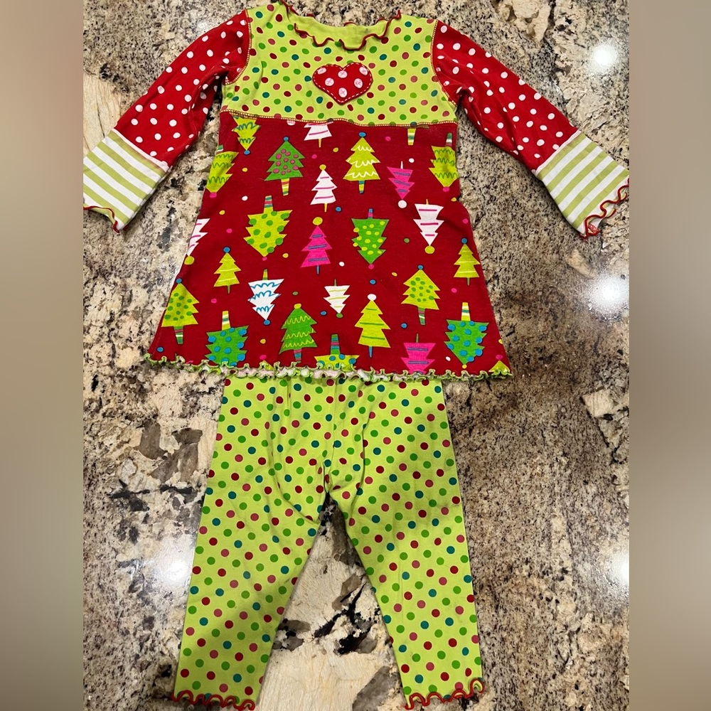 MIS TEE V-US ADORABLE BOUTIQUE CHRISTMAS OUTFIT SZ. 18mo